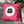 Pink 8 Ball Faux Suede Decorative Pillow Cover