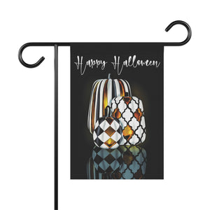 Chic Jack O Lantern Pumpkins Yard Flag