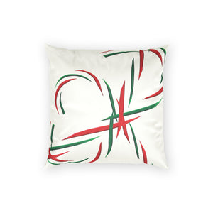 Christmas Candy Cane Velvet Pillow