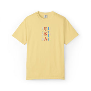Embroidered USA 250th Patriotic T-Shirt Comfort Colors®