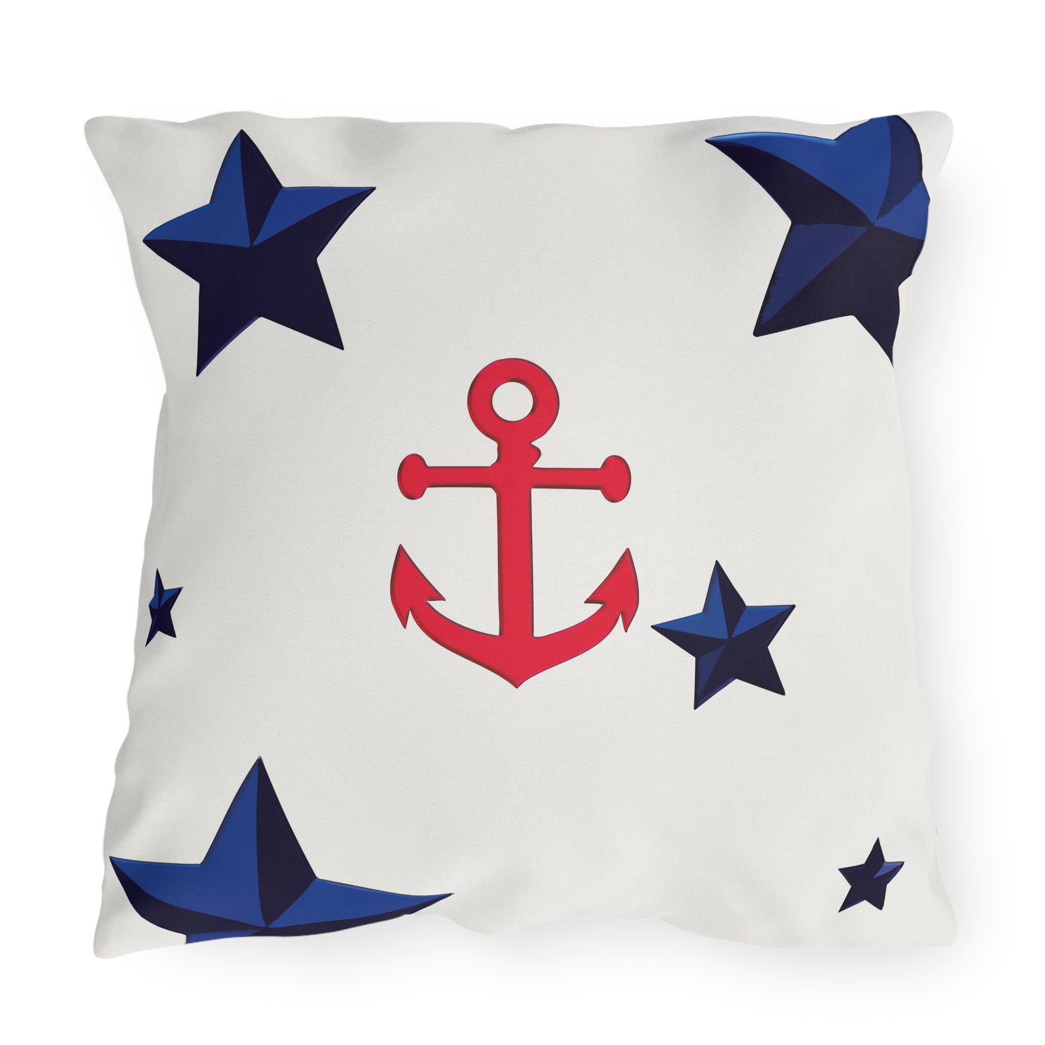 Nautical Patriotic Decor Outdoor Indoor Accent Pillow