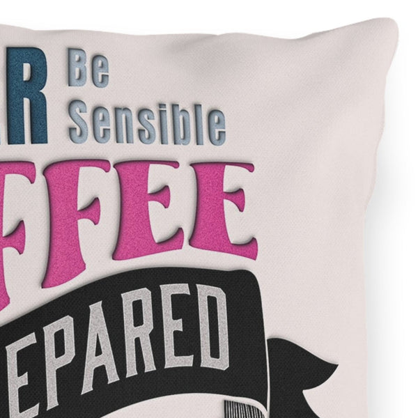 Water Coffee Tequila Funny Indoor Outdoor Throw Pillow