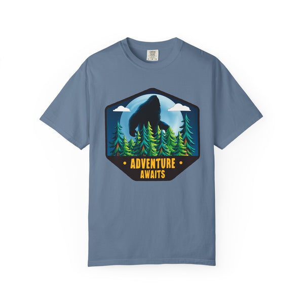 Comfort Colors® Bigfoot Adventure Awaits Funny Camping T-Shirt