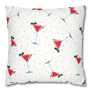 martini Christmas pillow cover