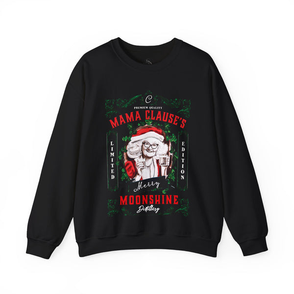 Mrs. Clause's Moonshine Funny Christmas Sweatshirt