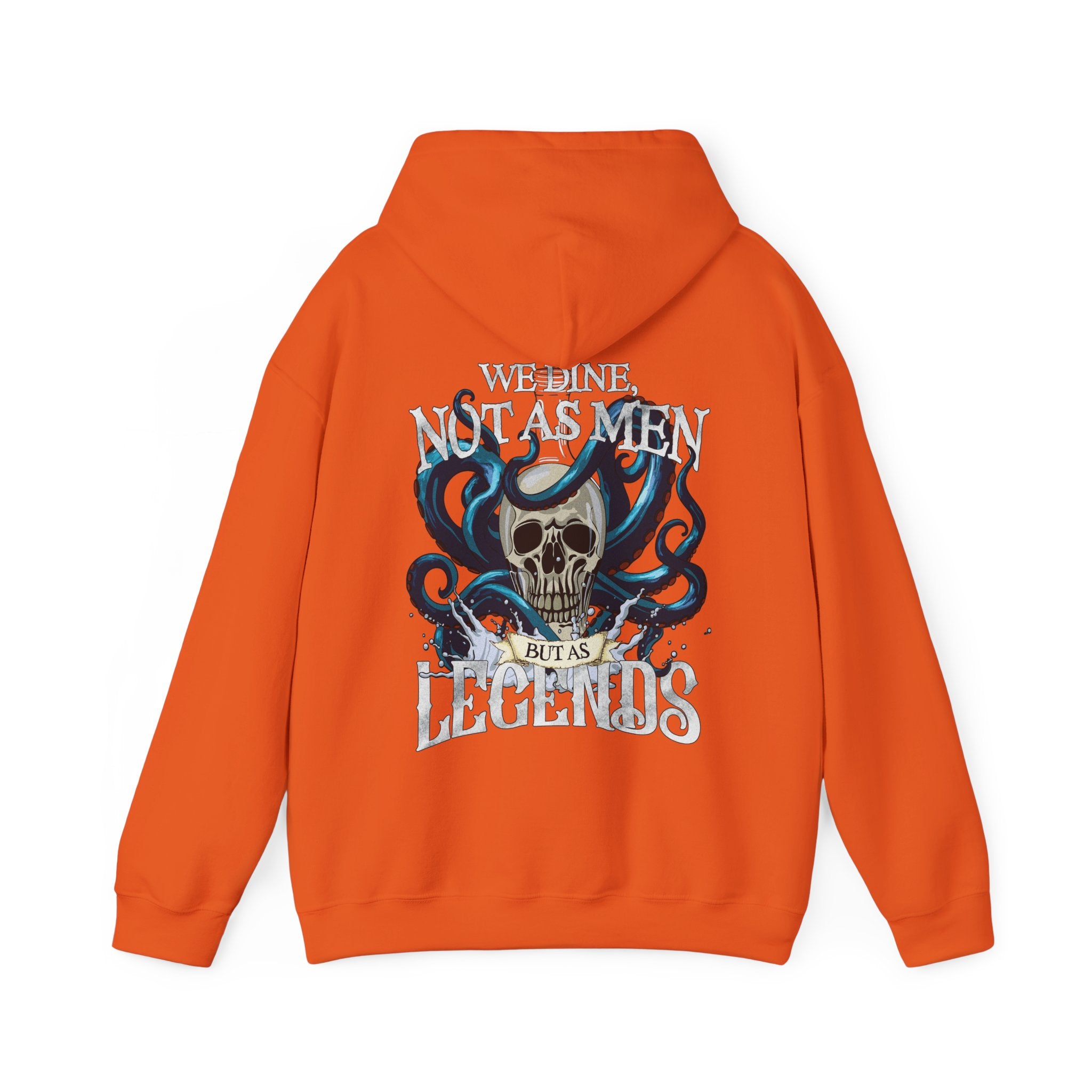 Pirate Sayings Skull Dine as Legends Men's Hoodie