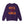 The back of a purple sweatshirt that says Rock the World on a white background.