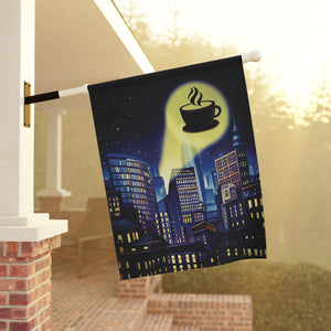 Batman Signal Coffee Lovers Yard Flag
