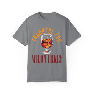 Yam t-shirt with 'Wild Turkey Funny Holiday' design on a white background