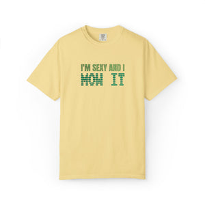 Embroidered Sexy and I Mow It T-Shirt Comfort Colors®