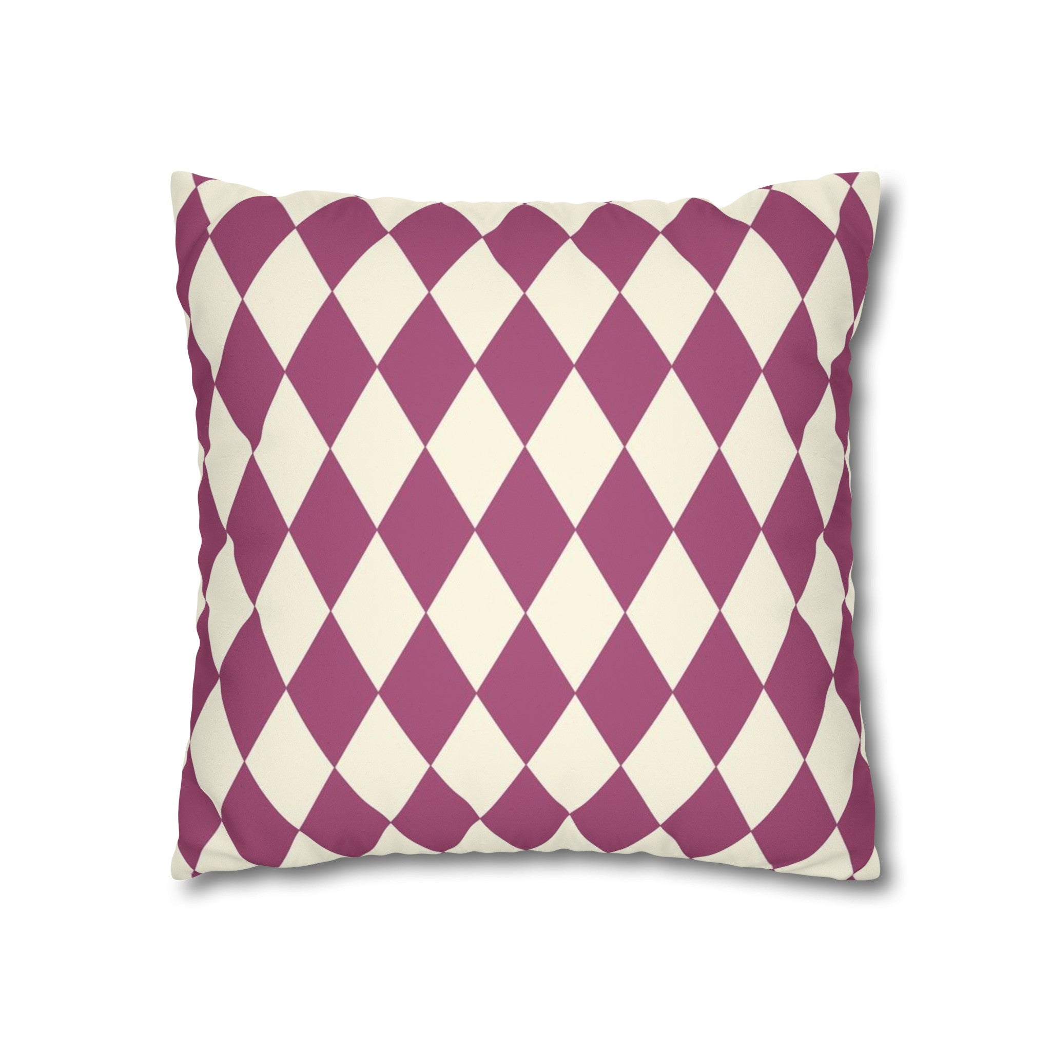 Pink & Cream Reversible Pillow Cover