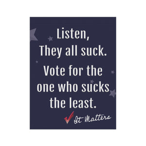 Bipartisan Political Vote Funny Yard Flag