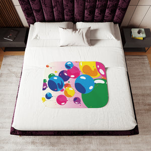 Colorful Balloons Soft Sherpa Baby Blanket