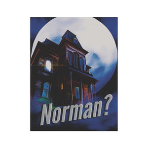 Garden flag with 'Norman Bates Psycho Bates Motel Halloween' design