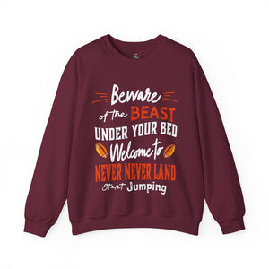 sweatshirt with 'Virginia Tech Football Game Day' design on a plain background