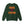 A dark green crewneck sweatshirt shown from the back, featuring the text 'SHAKE THE STADIUM' printed in a distressed orange font, with 'THE' in a contrasting dark purple font.