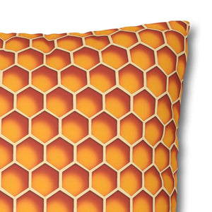 throw pillow with 'Honeycomb Cover' design
