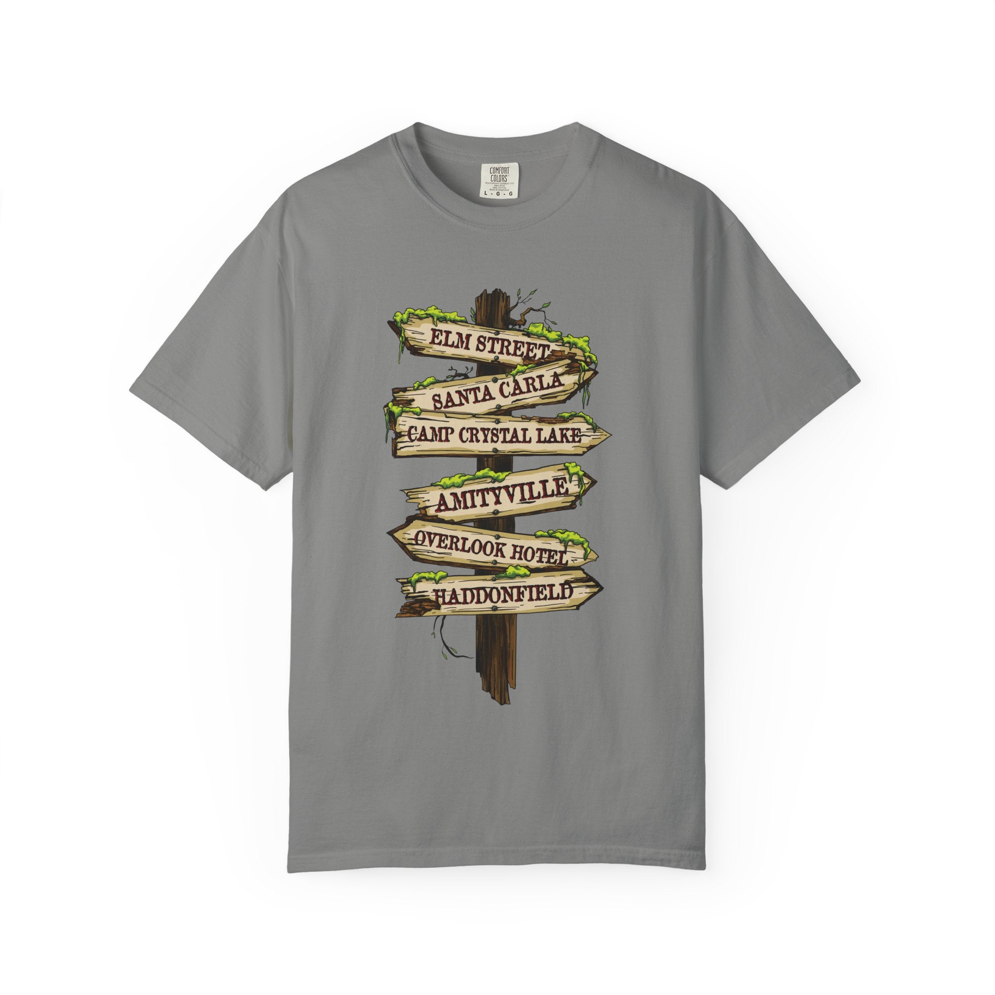 Horror Road Sign Halloween T-Shirt Comfort Colors®