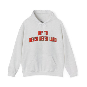 Navy blue hoodie with 'Va Tech Football Sandman' design on a plain background
