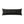 A long rectangular black body pillow featuring a small green cat eye graphic on the left side, set against a plain white background.