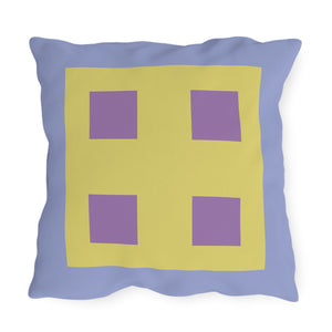 throw pillow with 'Pastel Blue & Purple' design