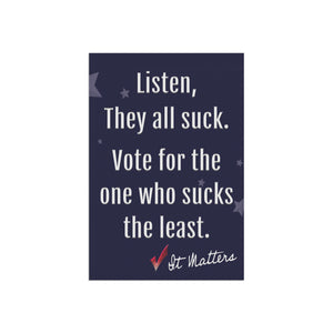 Bipartisan Political Vote Funny Yard Flag