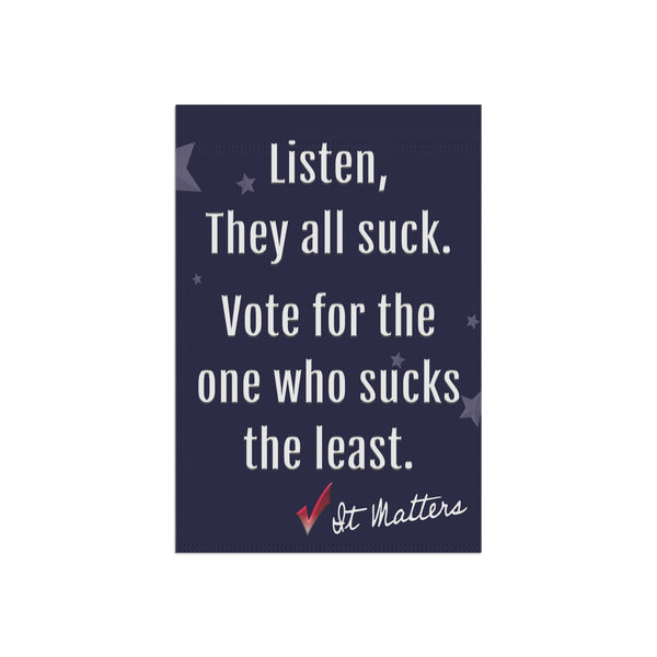 Bipartisan Political Vote Funny Yard Flag