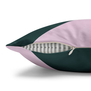 throw pillow with 'Reversible Lavender & Blue Cover' design