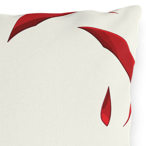 Candy Cane Indoor Outdoor Christmas Throw Pillow