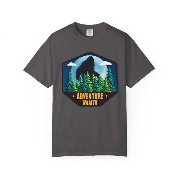 Comfort Colors® Bigfoot Adventure Awaits Funny Camping T-Shirt