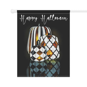 Chic Jack O Lantern Pumpkins Yard Flag