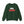 Green sweatshirt with red and white embroidered text 'Omg, Santa!'