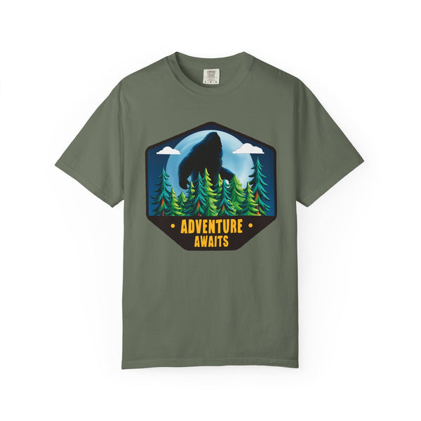 Comfort Colors® Bigfoot Adventure Awaits Funny Camping T-Shirt