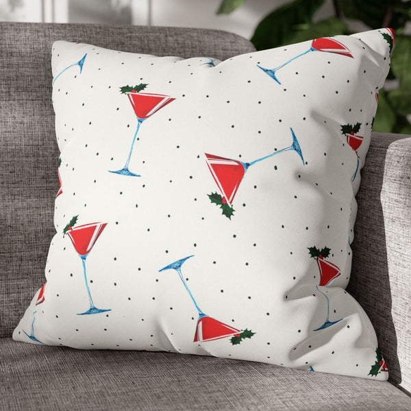 martini Christmas pillow cover