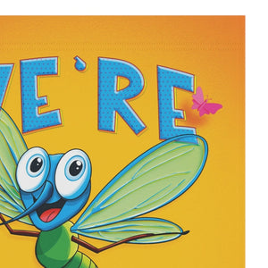 We're Back Mosquito Spring Summer Funny Yard Flag