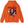 Orange hoodie with a graphic design on the back featuring a skeleton holding a football and lightning bolt, with 'Enter Night' text. Virginia Tech Hokies Football.