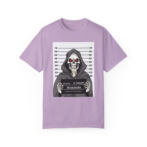 Comfort Colors® Grim Reaper Mug Shot Funny T-Shirt