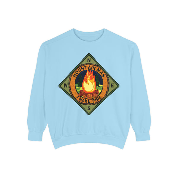 Mountain Man Men's Funny Camping Sweatshirt