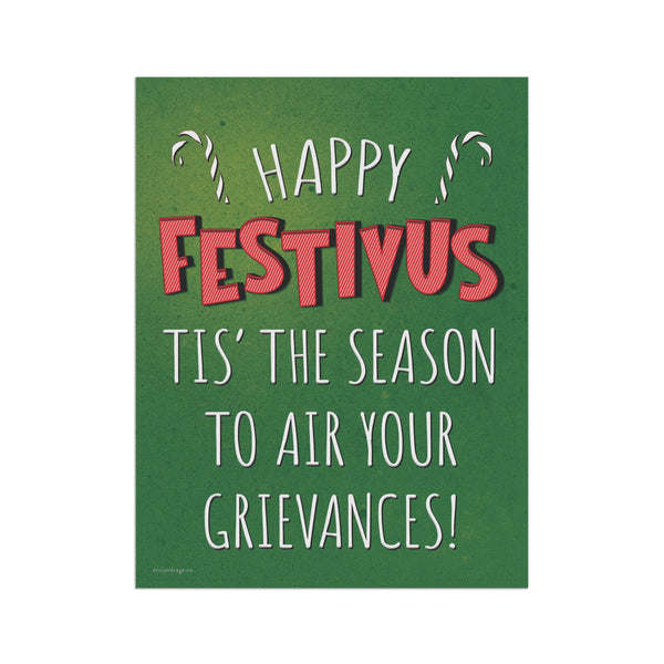 Happy Festivus Air Your Grievances Funny Christmas Flag