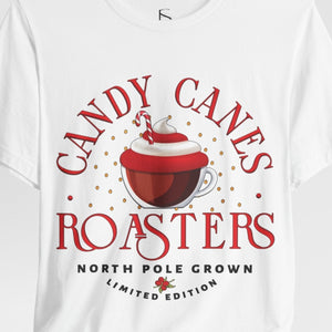 Candy Canes Roasters Christmas Coffee T-Shirt