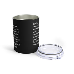 mug with 'Tequila Love Letter Sarcastic Funny Insulated Travel 10oz' graphic on a white background