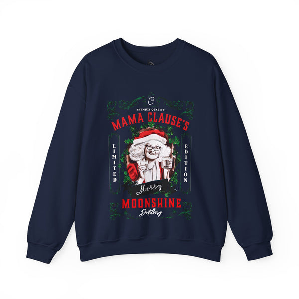 Mrs. Clause's Moonshine Funny Christmas Sweatshirt