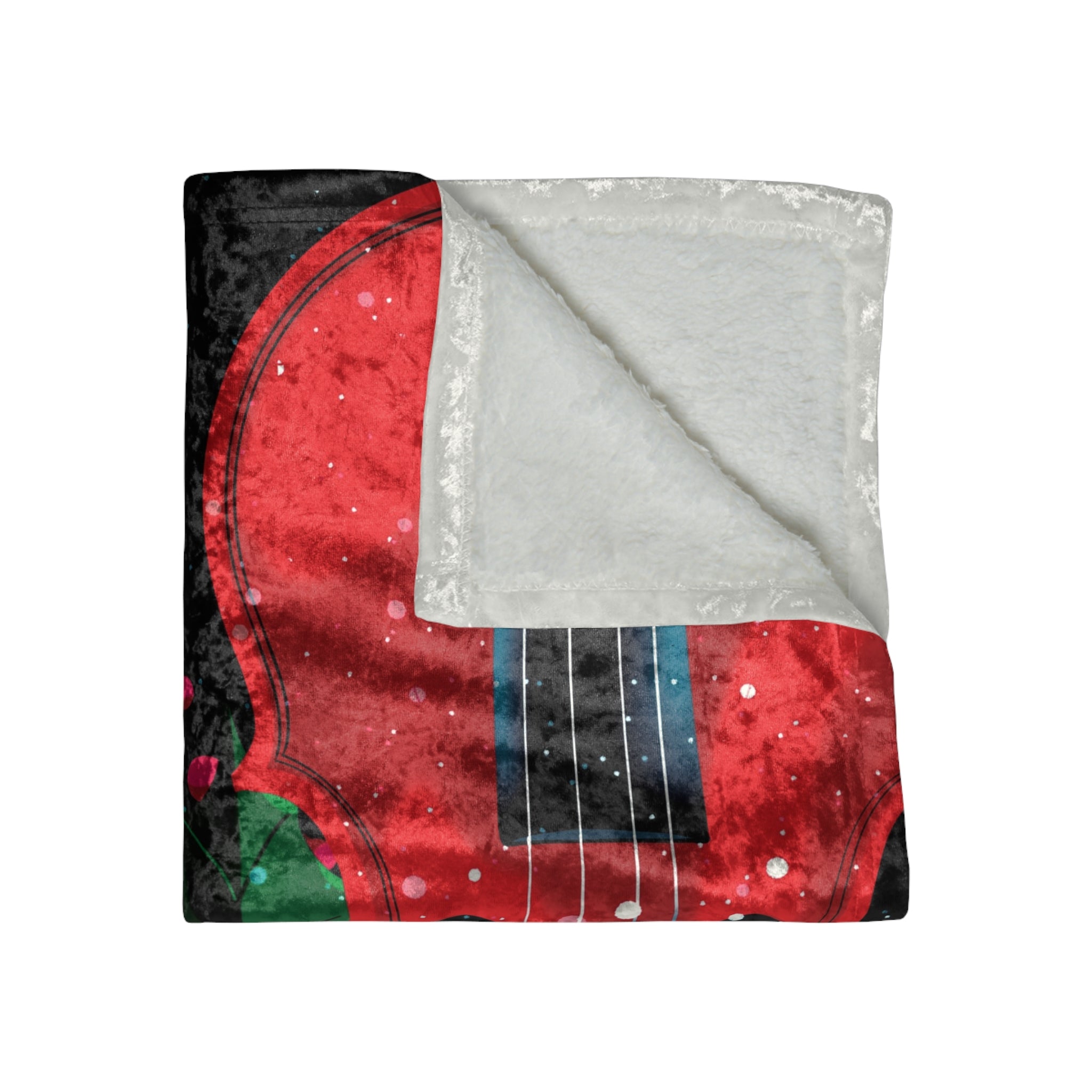 Holiday Violin Musical Christmas Throw