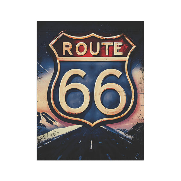 Route 66 Vintage Style Yard Flag