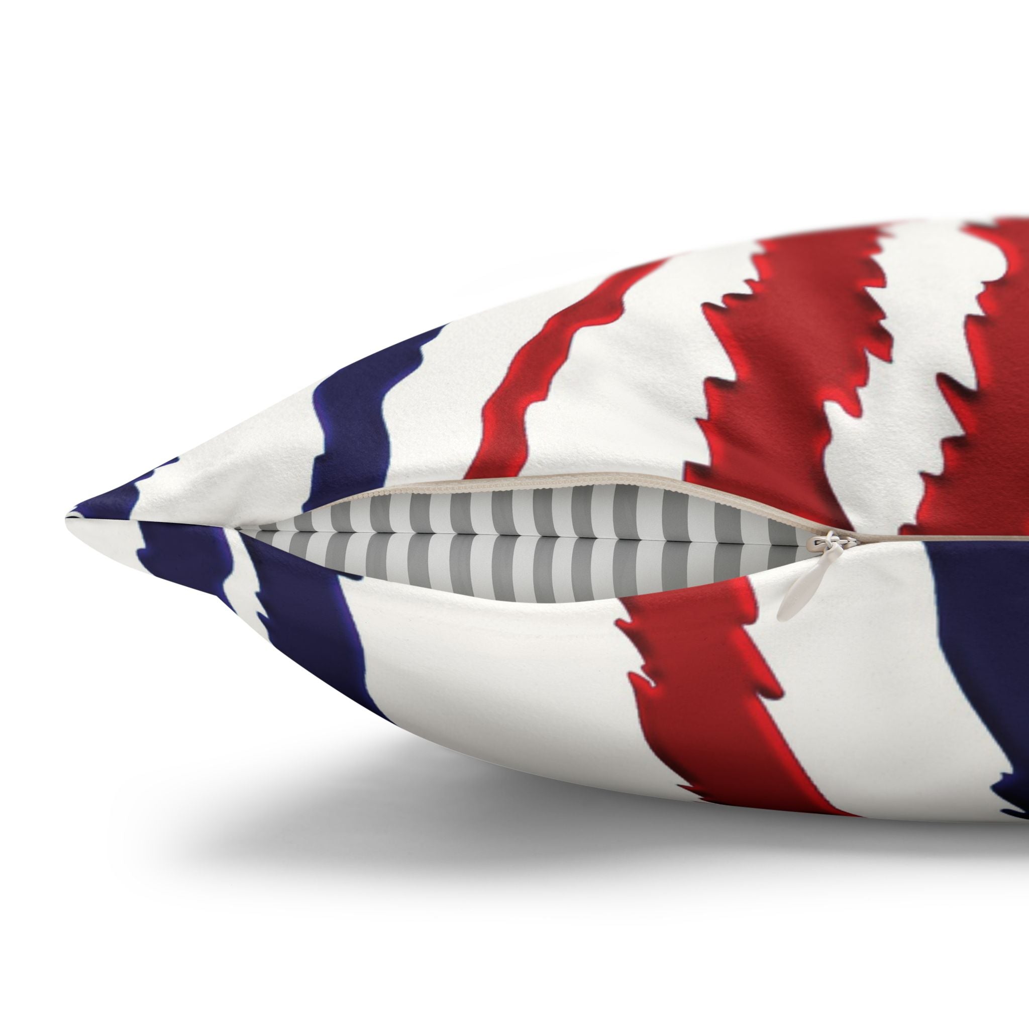 Red White Blue Animal Print Patriotic Soft Pillow Cover