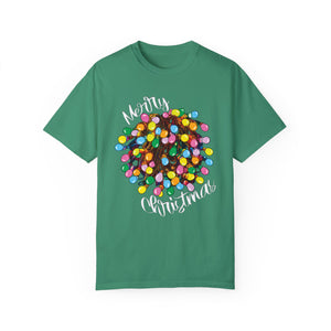 Comfort Colors® Tangled Lights Merry Christmas Funny T-Shirt