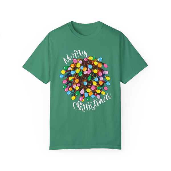 Comfort Colors® Tangled Lights Merry Christmas Funny T-Shirt