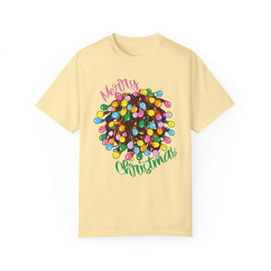 Comfort Colors® Tangled Lights Merry Christmas Funny T-Shirt