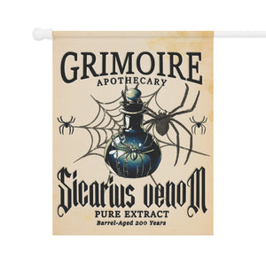 Apothecary Spider Venom Halloween Yard Flag
