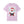 Pink t-shirt with a graphic of Santa Claus in a mugshot design on a white background